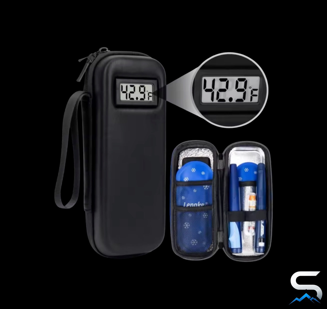 STRATIK COOLER — Insulated Travel Case with Temperature Display